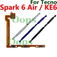 For Tecno Spark 6 Air / KE6 Power Volume Side Button Flex Cable Keys On Off volume Up and Down Out B