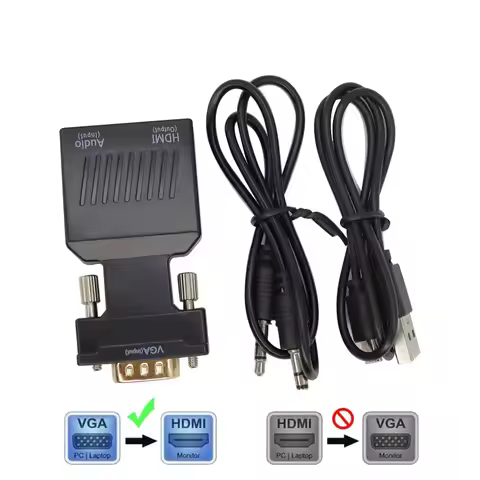 HD 1080P VGA to HDMI-compatible Converter Adapter With Audio For PC Laptop to HDMI Projector HDMI-co