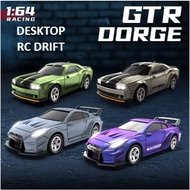 Desktop RC Drift Car Micro LD/ZERO Scale 1:64 QD 2.4 Ghz Model GTR and Dodge - Very Mini RC Car