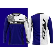 tshirt yamaha r15 { saiz dari xs hingga 5xl} 3d cycling jersey sportswear long sleeve size S-3XL