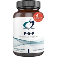 Designs for Health P-5-P - 50mg Vitamin B6 (P5P Pyridoxal-5-Phosphate) Supplement - Non-GMO, Vegan B