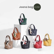 KYOMU" sling bag orange leather sling bag joana free scarf/ free box