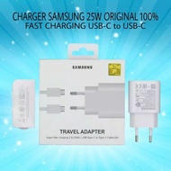 SAMSUNG TYPE C TO TYPE C CHARGER ORIGINAL 25WATT/CHARGER SAMSUNG FASTCHARGING 25WATT/45WATT/BERKAH S