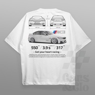 COD 2026COD，Cars and Clo - Regular Fit White - BMW F80 M3 Blueprint T-Shirt - F80 M3 White, SCOD RR0
