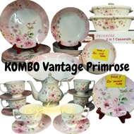 Full set💋VANTAGE PRIMROSE VINNA GOLD F45 - set pinggan - dinner set - set teko - tea set - mangkuk h