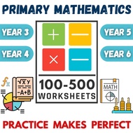 5🟨 KS2 Primary Mathematics | Worksheets + Answer | Year 3 + Year 4 + Year 5 + Year 6 Primary Math Qu