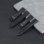 Mat Woven Leather Watch Strap for S2/S3 Universal GT2/GT3/GT5/GT6 Switch Raw Ear Strap 20/22mm