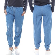 Ripped Jogger Pants meong . Ripped Cat Jogger Pants