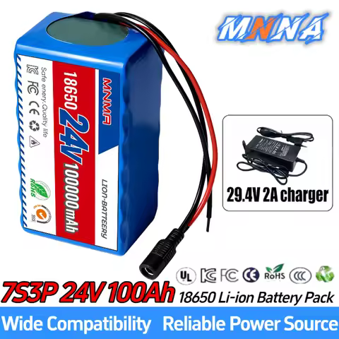 24V 100Ah 7S3P 21700 Li-ion Battery Pack 29.4V 100000mAh B icycle wheelchair Moped / Lithium Ion Bat