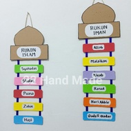 Crafts/ Crafts Crafts Wall Decorations Pillars of Faith Pillars of Islam from cardboard