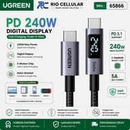 UGREEN Ultra High Power 48V/5A Digital Display PD Type C to Type C Fast Charging 240W Charger Cable