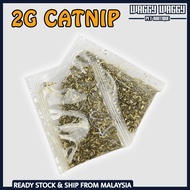 2g Premium Catnip Catmint Catwort Catswort Cat Repacking Fine Cut Herb Coarse Cut Pokok Galak Kucing