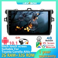 LEXXSON สำหรับ Toyota คอโรลล่าอัลติส2007-2011ราคาถูก2GB + 32GB 2din สเตอริโอรถบลูทูธและ Usb 9นิ้ว An