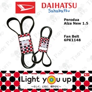 Daihatsu Fan Belt 9004A-91076 for Alza 1.5 New AV GearUp Gear Up D27A 2022 2NR-FE 3NR-FE - 6PK1148 (
