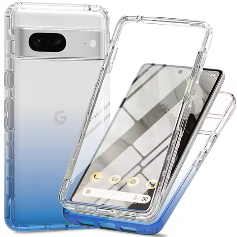 Candy Color Case for Google Pixel 7 Pro 7A Pixel7 7Pro With Screen Protector 360 Degree Full Coverag