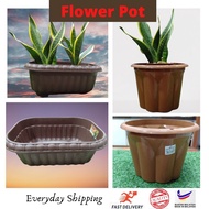 Flower Pot Pasu Bunga Plastik Outdoor Garden Pot