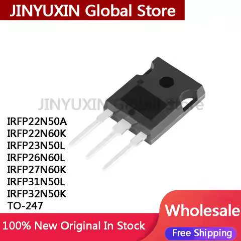 5Pcs IRFP22N50A IRFP22N60K IRFP23N50L IRFP26N60L IRFP27N60K IRFP31N50L IRFP32N50K TO-247 IC Chip Sto