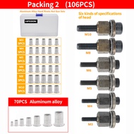 HIFESON อลูมิเนียมติดตั้งง่ายด้วยตนเอง Rivet Machine Manual Rivet Nut เครื่องมือหัว Nut เครื่องมือ M