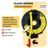 Airbag Spiral Cable Clock Spring 84306-0D021 for 2003-2007 Toyota Corolla Altis ZZE122 Clock Spring