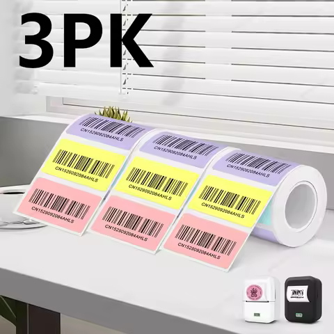 1/2/3PK X2 Label Paper Roll Adhesive Label Sticker for P50 Phomemo M110 M220 E210 Label Printer 50*3
