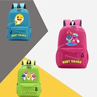 Baby Shark Rainbow Book Bag Casual Style Children's Printed Pattern Backpack Opening School Season Gift