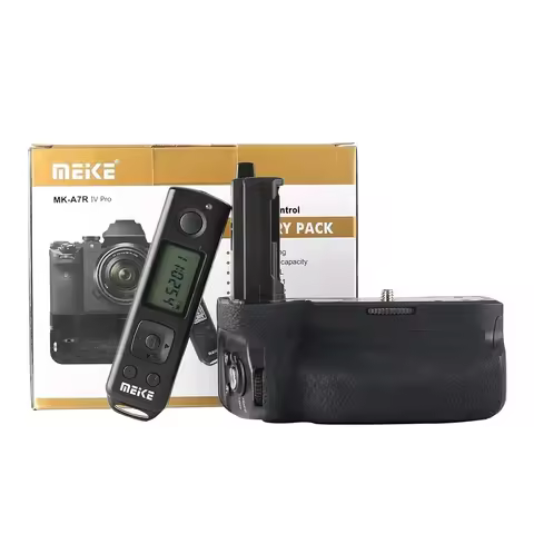 Meike MK-A7RIV Pro Vertical Battery Grip with 2.4 G Wireless Remote Control for Sony A7IV A7RIV A9II