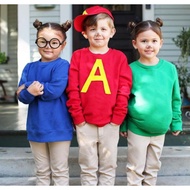 ALVIN Kids & Adults Cosplay Hoodie Costume