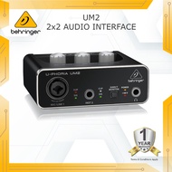 BEHRINGER U-PHORIA UM2 Audiophile 2x2 USB Audio Interface with XENYX Mic Preamplifier