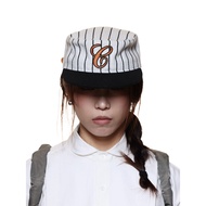 [ZIPPER] 6cRAyon Pillbox Cap Striped (Orange)
