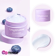 Glad 2 GLOW 5% BLUEBERRY MOISTURIZER CREAM 5X CERAMIDE SKIN BARRIER REPAIR 30G