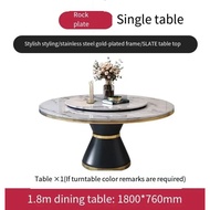Dining Table 8 Chairs, Dining Rooms 8 Modern Chairs，table And Chair Combination Round Table With Tur
