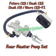 Wave Dash 110/Dash 125/Future 125/Wave 125 Fi - Rear Master Brake Pump Belakang Brek Pump Kaki &amp; Hose &amp; Cup Cawan(1 Set)