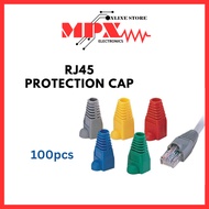RJ45 Rubber Boot Cover Cap CAT5 CAT5E CAT6 CAT6E Network Connector Modular Plug Strain Protector Lan