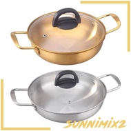 [Sunnimix2] Instant Noodle Pot Kitchen Ramen Cooking Pot for Soup Pasta Curry