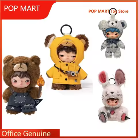 POP MART Hirono Living Wild-Fight for Joy /Freedom Island Series Vinyl Plush 100% Original Blind Box