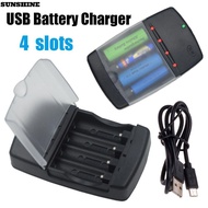 SUNSHINE Intelligent Battery Charger LED Indicator Portable Rechargeable Fast Charging Dock for Rech