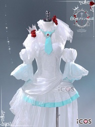ชุดคอสเพลย์ Miku Snow Princess White Cosplay สำหรับผู้หญิง ชุดเจ้าหญิงผิวขาว Pure White Princess Cos