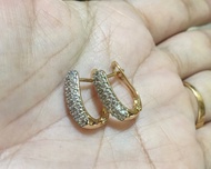 10k sd gold clip earing