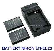 EN-EL23 \ ENEL23 แบตเตอรี่ \ แท่นชาร์จ \ แบตเตอรี่พร้อมแท่นชาร์จสำหรับกล้องนิคอน Battery \ Charger \