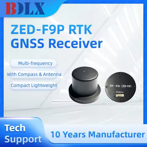ZED-F9P RTK GNSS Receiver High Precision GPS Module with Integrated Antenna & IST8310 Compass for UA