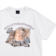 Korean Regular t-shirt eunha gfriend 3 cats and butterfly print