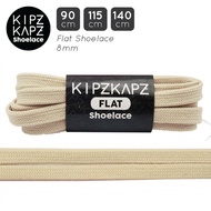KIPZKAPZ FS47 Beige 90cm 115cm 140cm - Flat Shoelaces Flat Shoelaces 8mm