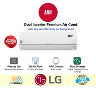 LG 1.0HP Dual Inverter Premium  Aircond Air Conditioner with Ionizer and Smart ThinQ Function  S3-Q0