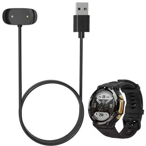 Smartwatch Dock Charger Adapter USB Charging Cable for Amazfit T-Rex 2/Trex Pro Smart Watch Power Ch