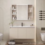 {Sg Sales}Vanity Cabinet Mirror Cabinet Wall-Mounted Bathroom Cabinet Sets Main Cabinet Waterproof Bathroom Smart Mirror Cabinet Vanity Cabinet Bathroom Mirror Wash Basin Toilet