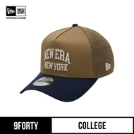 New Era 9FORTY A-Frame Trucker College Khaki Snapback