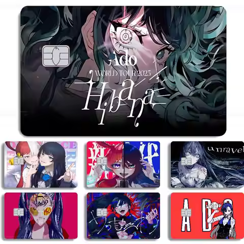 Ado Kyogen X Uta Diy Credit Debit Card Sticker Party Sticker Decoration Waterproof Small Chip Card S