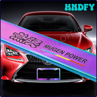 HNDFY Fashion Cool Stainless Steel Neo Chrome License Plate Frame Mugen Power Stainless Steel License Plate Frame For Honda KYRTR