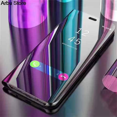 Mirror Smart Case For Samsung Galaxy Note 9 Cover Leather Flip Case For Samsung Note9 SM-N960F SM-N9