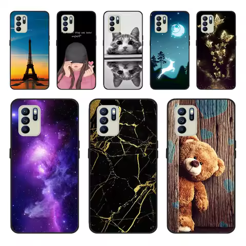 For OPPO Reno 6Z Case Shockproof Soft Silicone TPU Phone Cases For Oppo Reno6 Z 5G Silicon Cover Ren